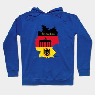 Germany flag & map Hoodie